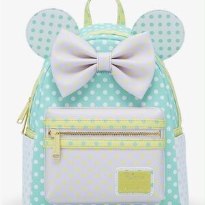 Loungefly Disney Minnie Mouse Pastel Polka Dot Mini Backpack